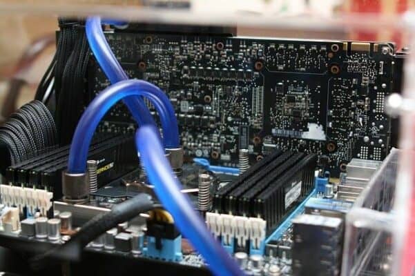 Gaming Motherboard liquid cooling